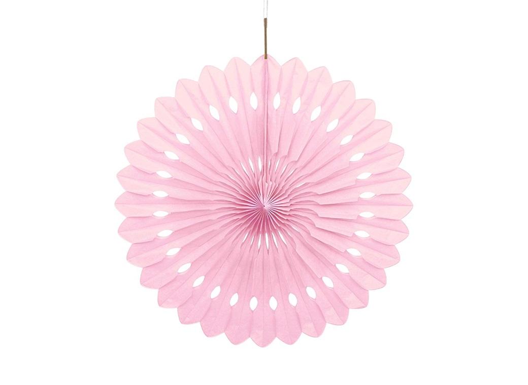 Decorative Fan 40cm - Light Pink