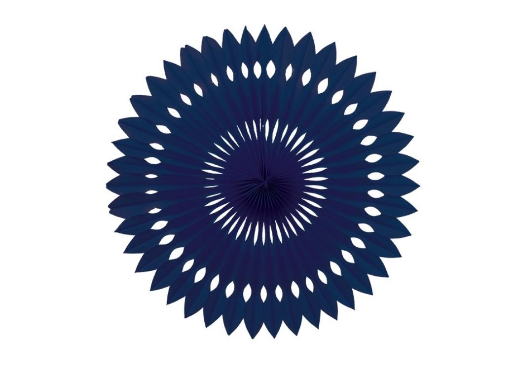 Decorative Fan 40cm - Navy Blue