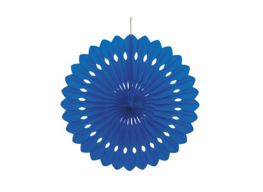 Decorative Fan 40cm - Royal Blue