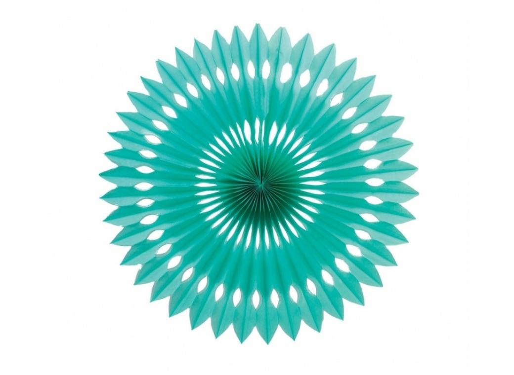 Decorative Fan 40cm - Turquoise