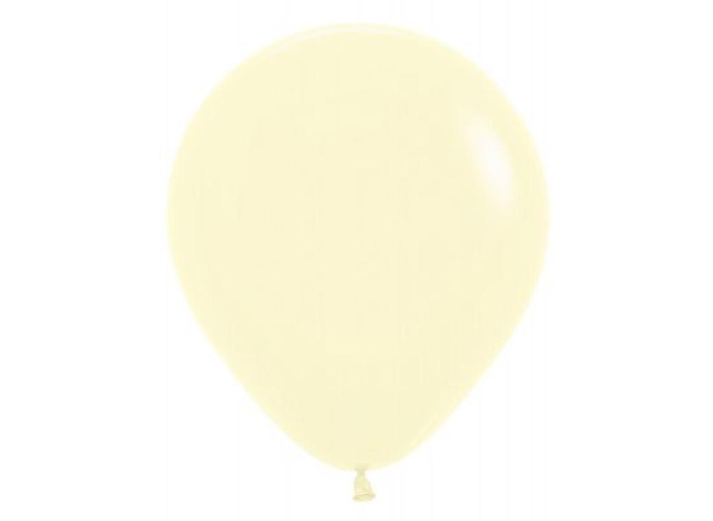 45cm Balloon - Pastel Matte Yellow