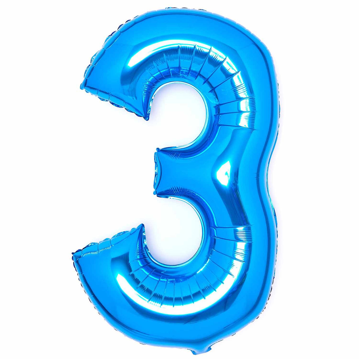 86cm Blue Number Foil Balloon - 3