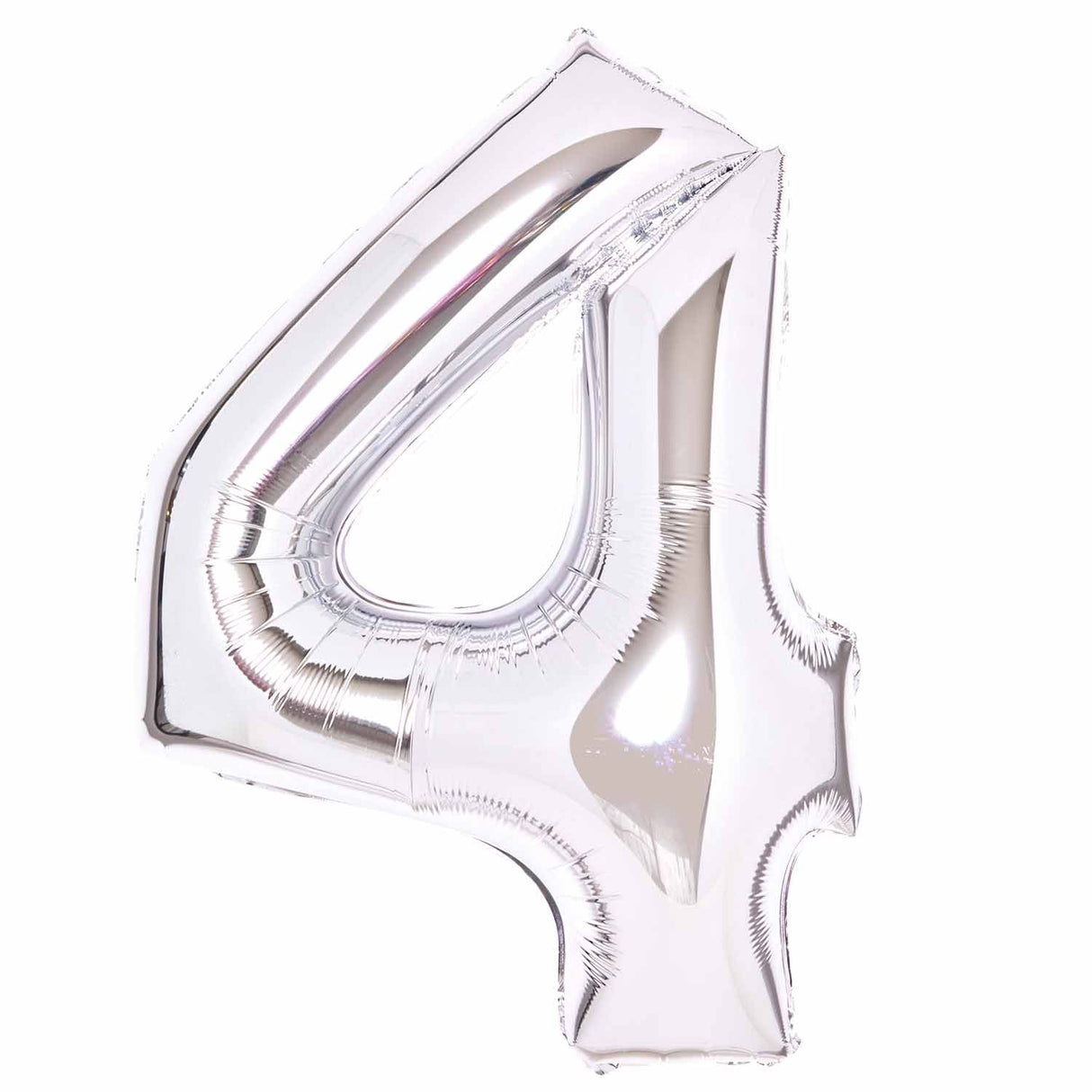 86cm Silver Number Foil Balloon - 4