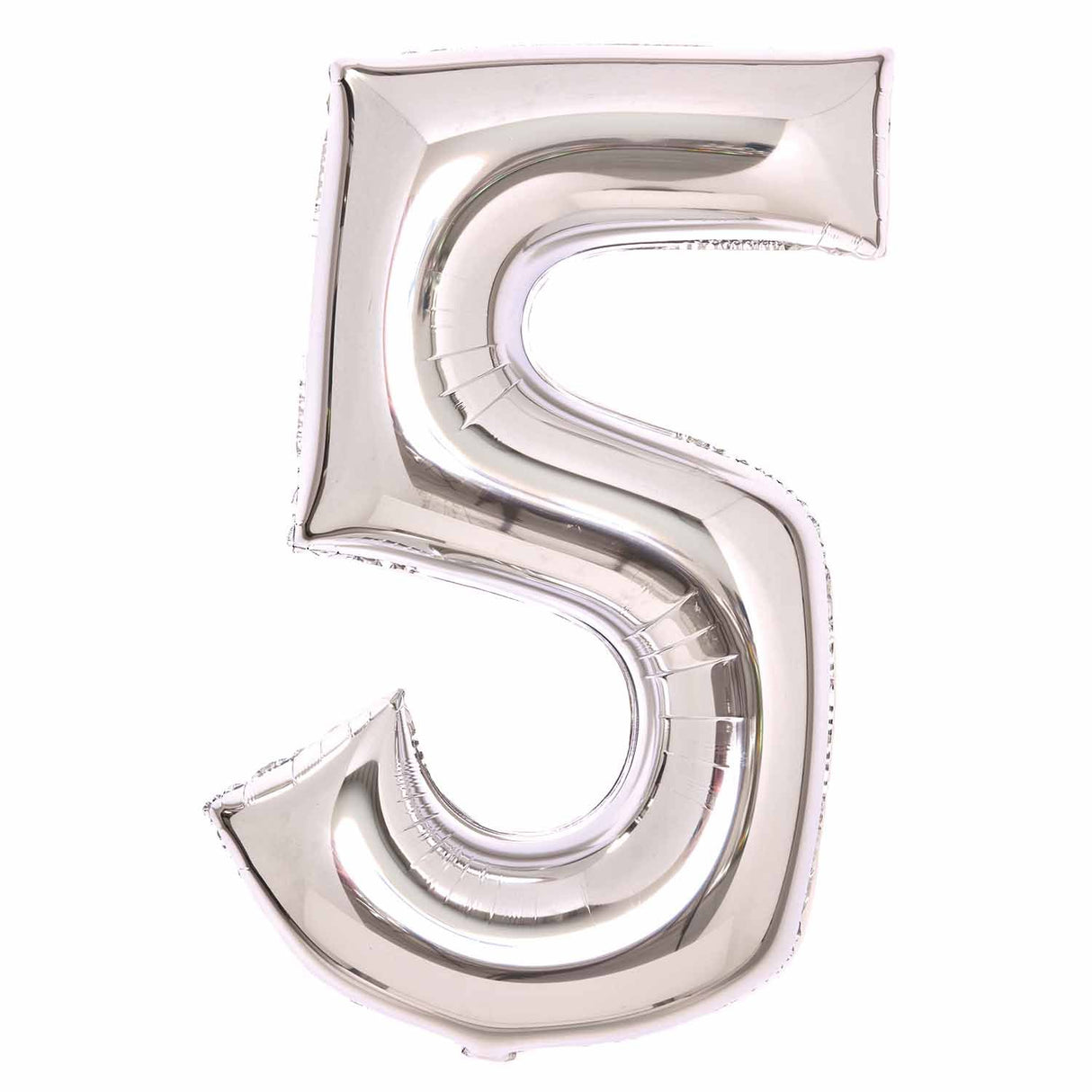 86cm Silver Number Foil Balloon - 5