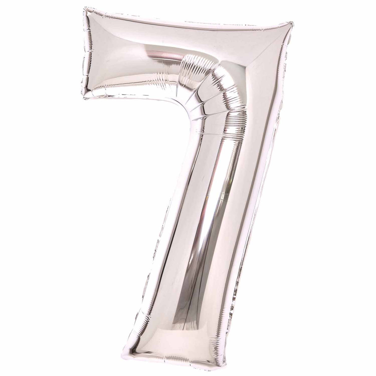 86cm Silver Number Foil Balloon - 7