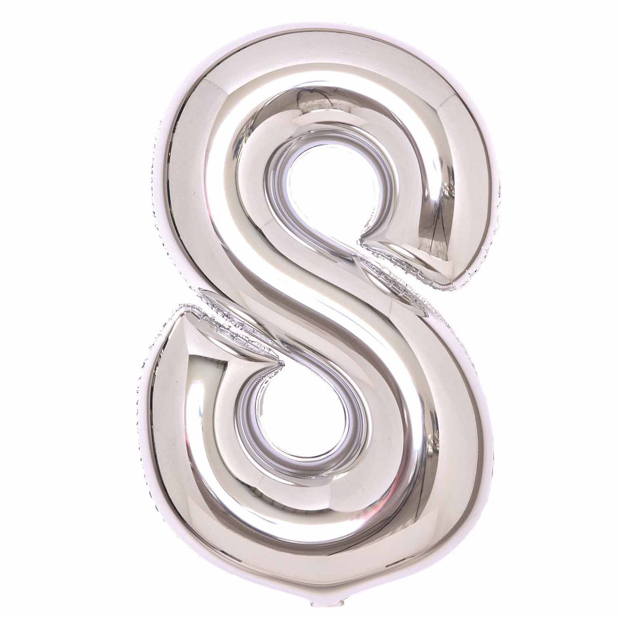 86cm Silver Number Foil Balloon - 8