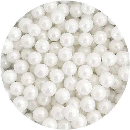 8mm White Pearl Sprinkles