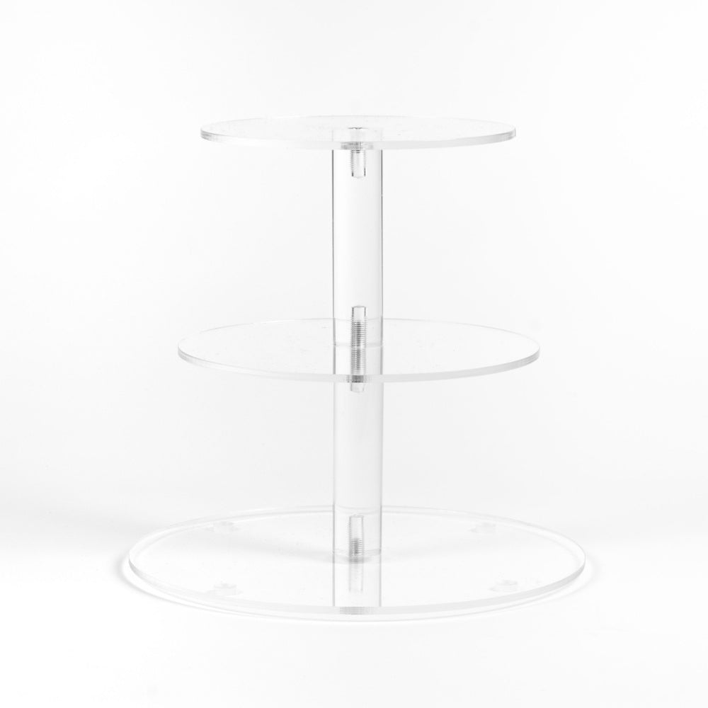 Loyal Round Acrylic Cake Stand - 3 Tier