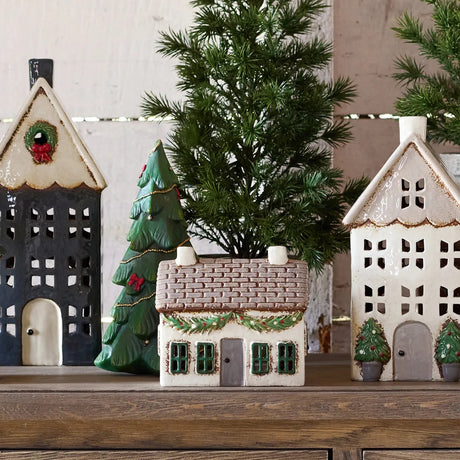 Alsace Tea Light Cottage with Swag