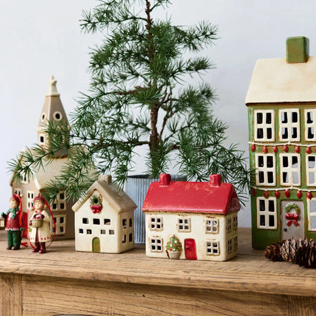 Alsace Tea Light Villa Christmas Stone