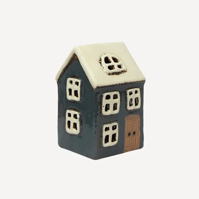 Alsace Tea Light House Navy