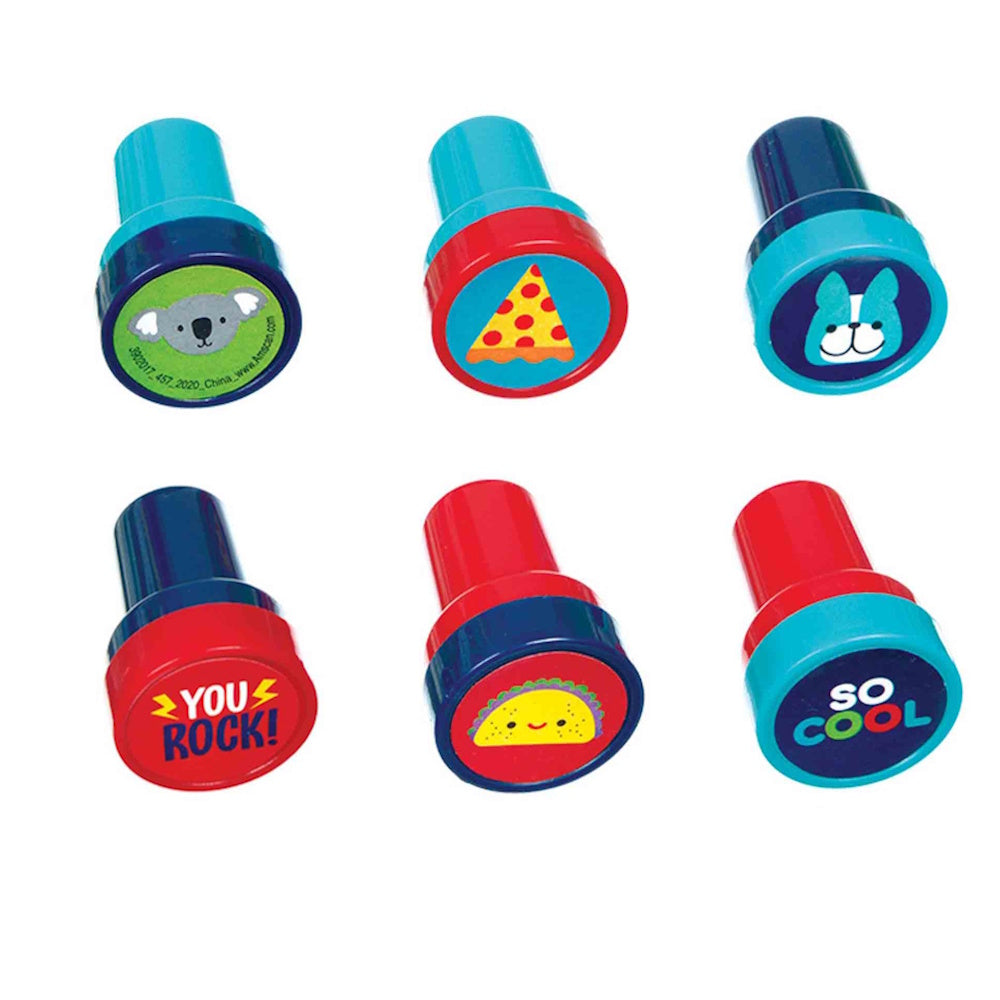 Self Inking Stampers 12pk - Assorted