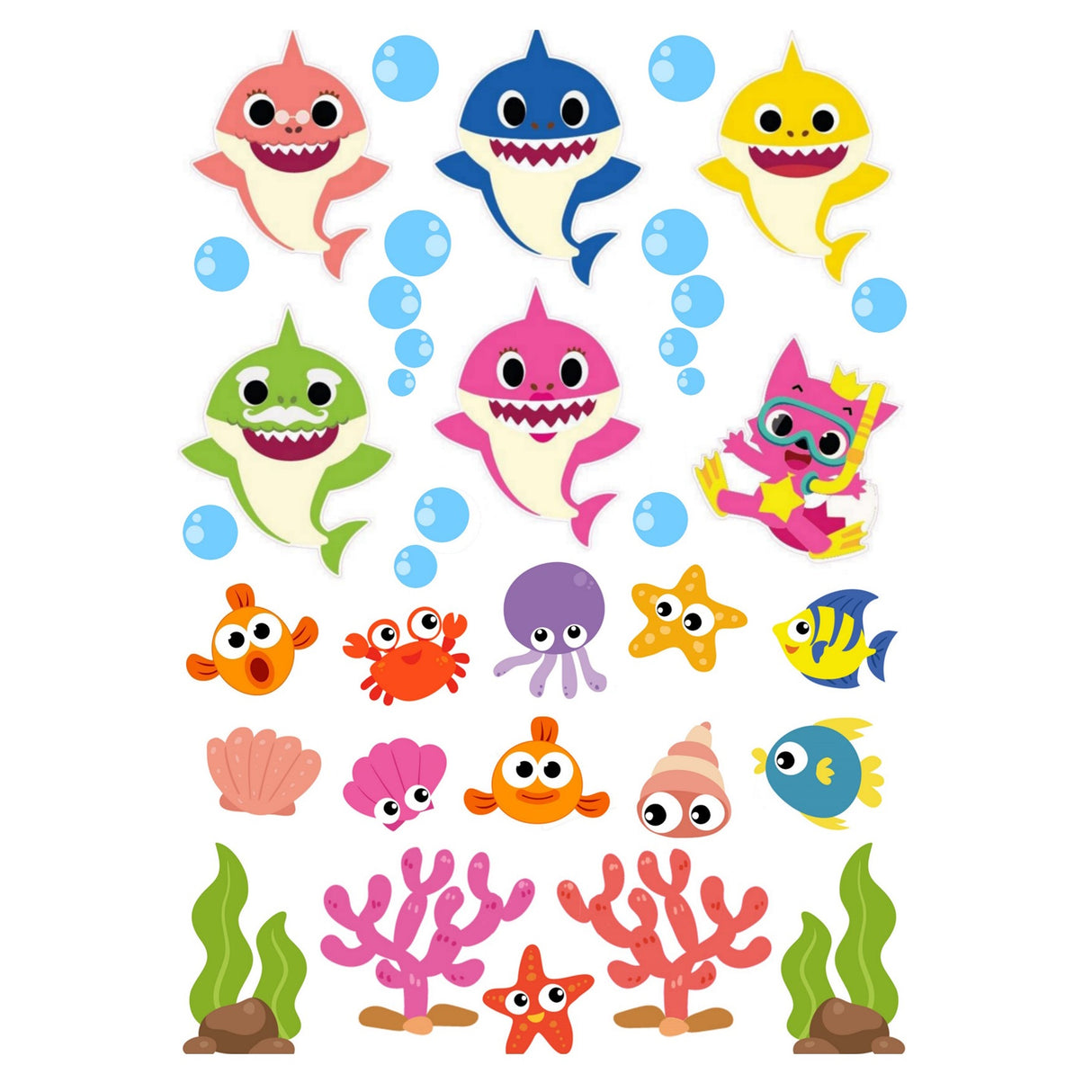 Edible Icing Image - Baby Shark Icons