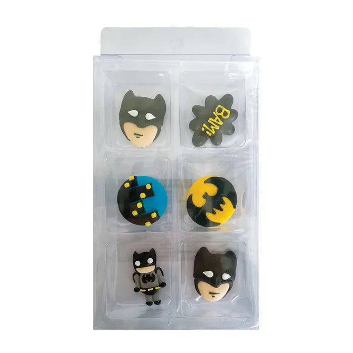 Sugar Icing Decorations 6pk - Batman
