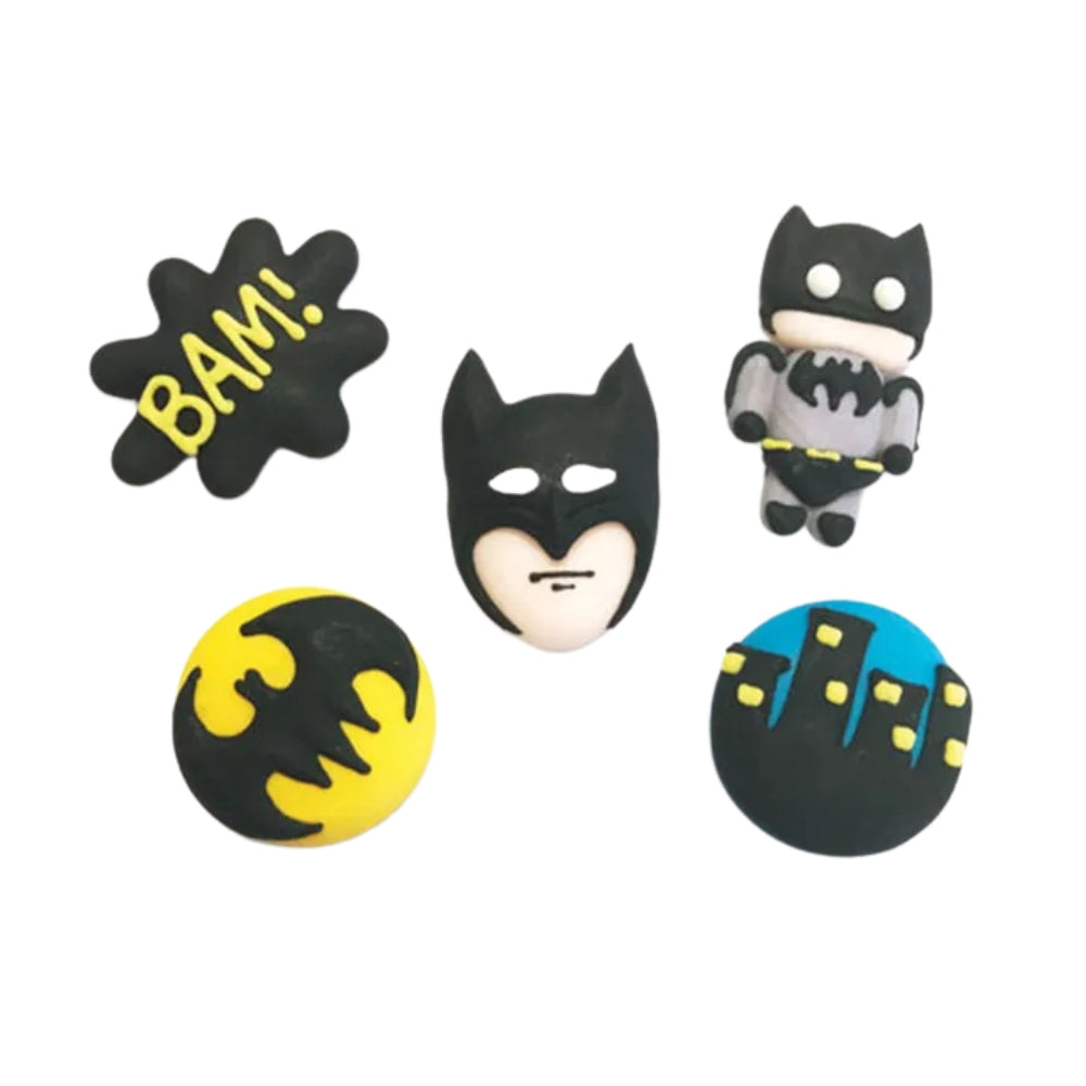 Sugar Icing Decorations 6pk - Batman
