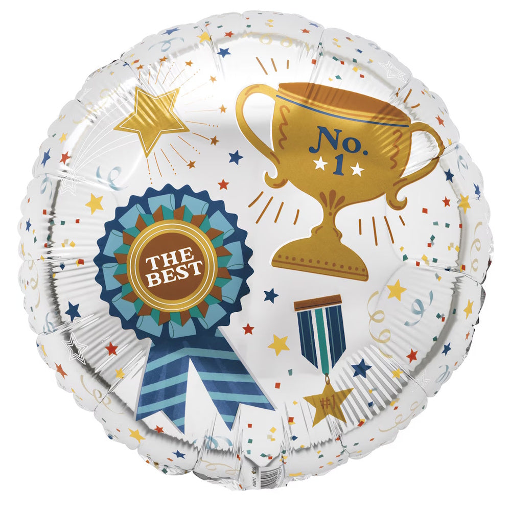 Best Dad Round Foil Balloon