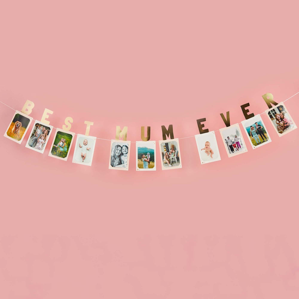 Best Mum Ever Photo Card Banner