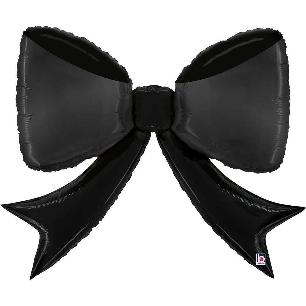 Black Bow Shaped Foil Balloon
