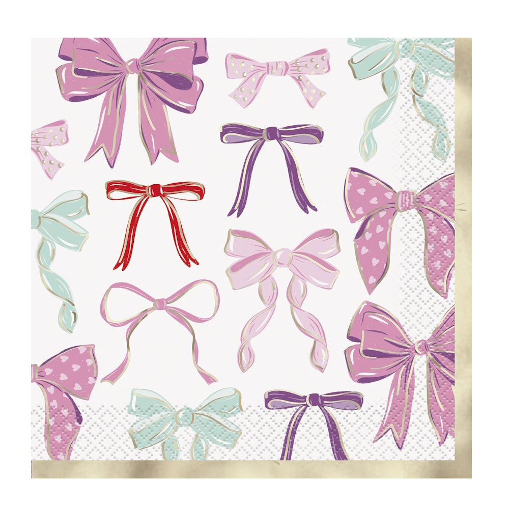 Birthday Bows Lunch Napkins 16pk