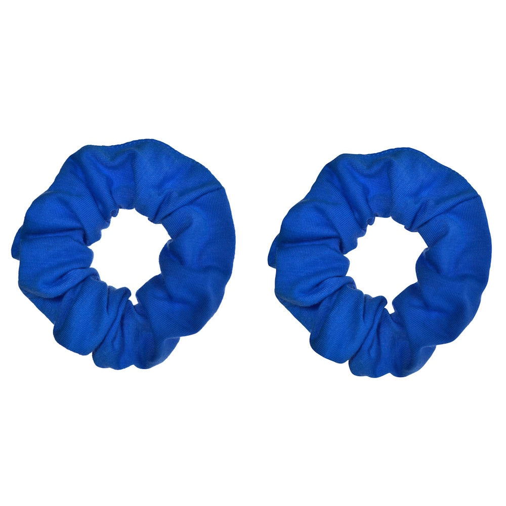 Blue Hair Scrunchies 2pk
