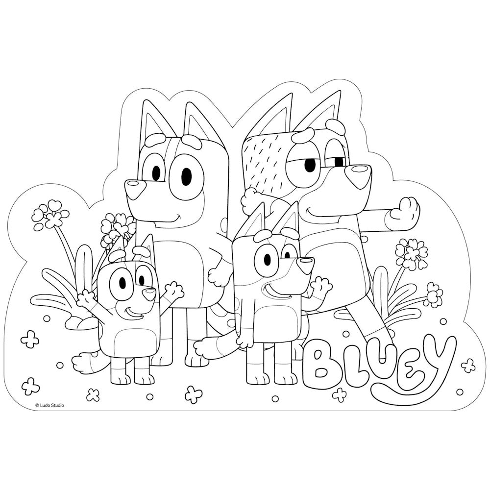 Bluey Colour In Placemats 8pk