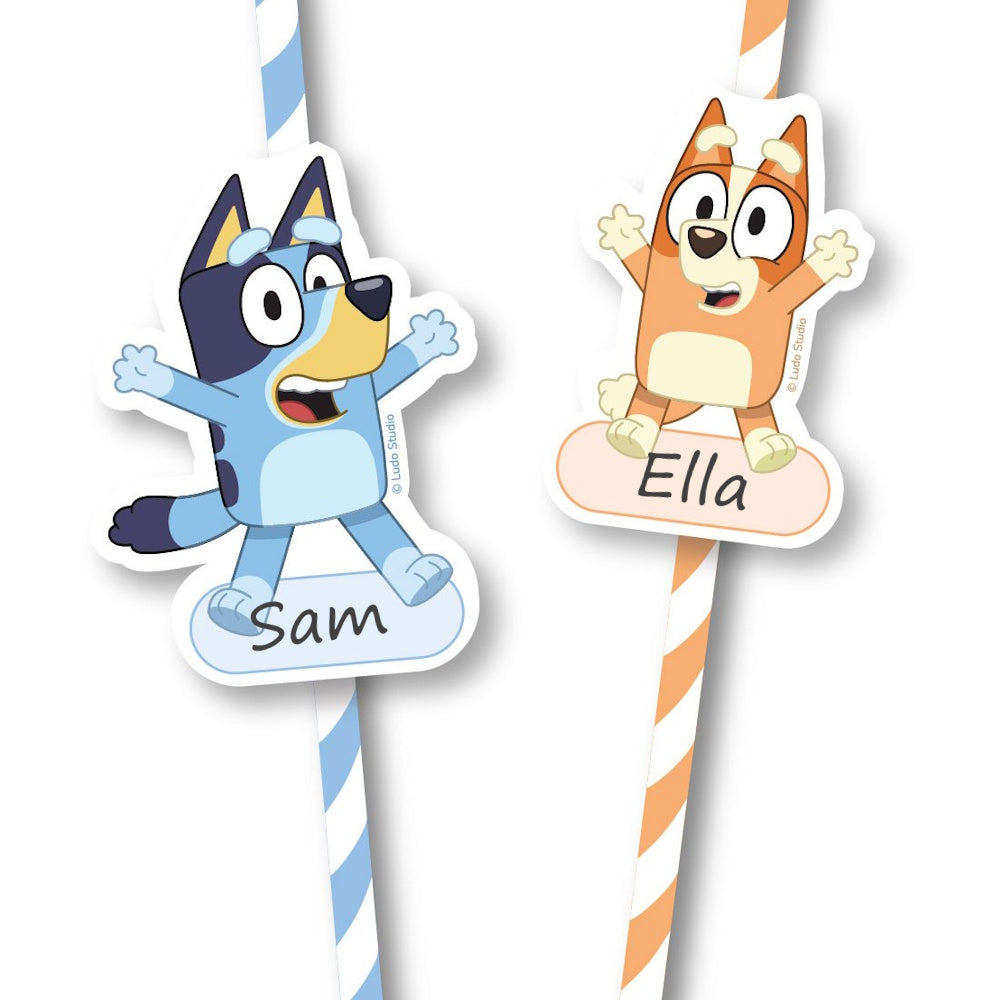 Bluey Paper Straws 8pk
