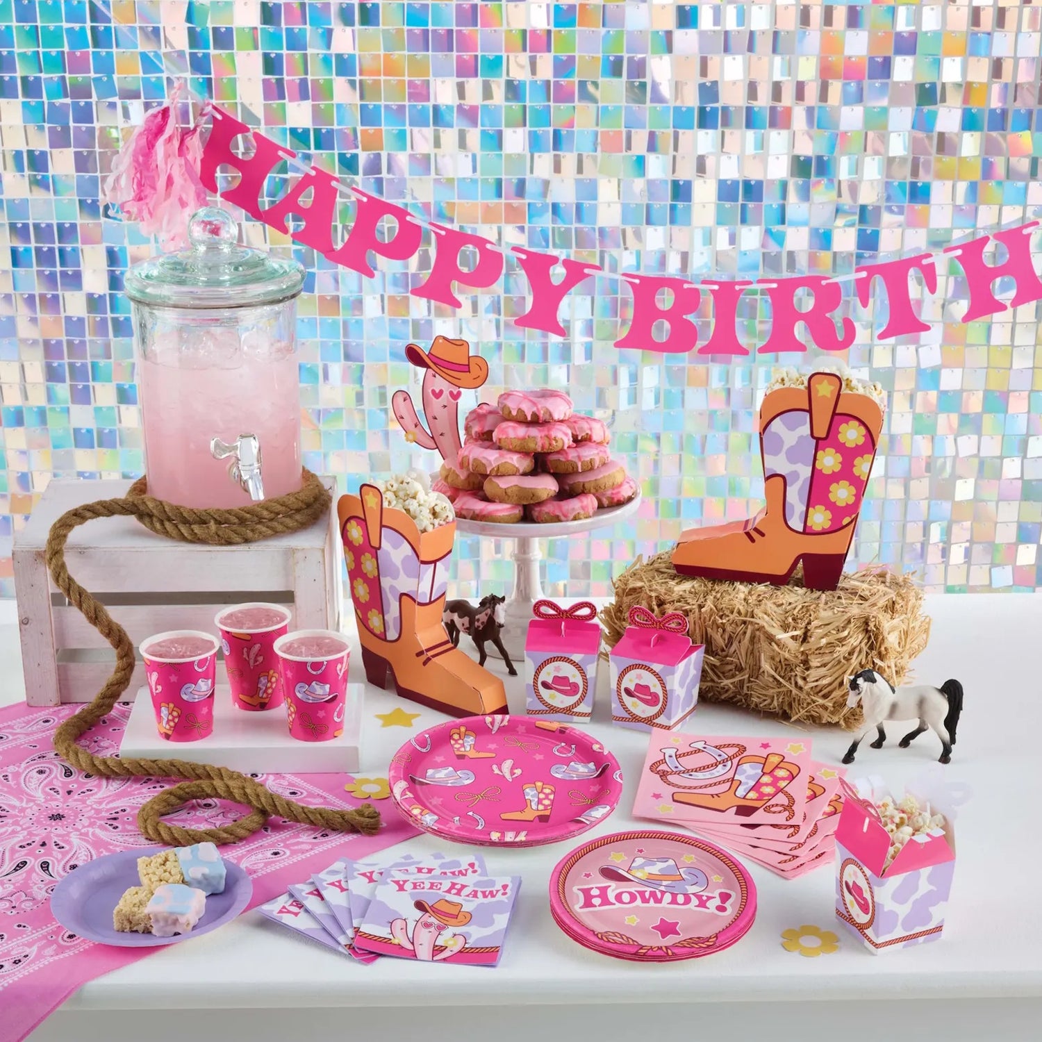 Boots & Bows Cowgirl 3D Centrepiece