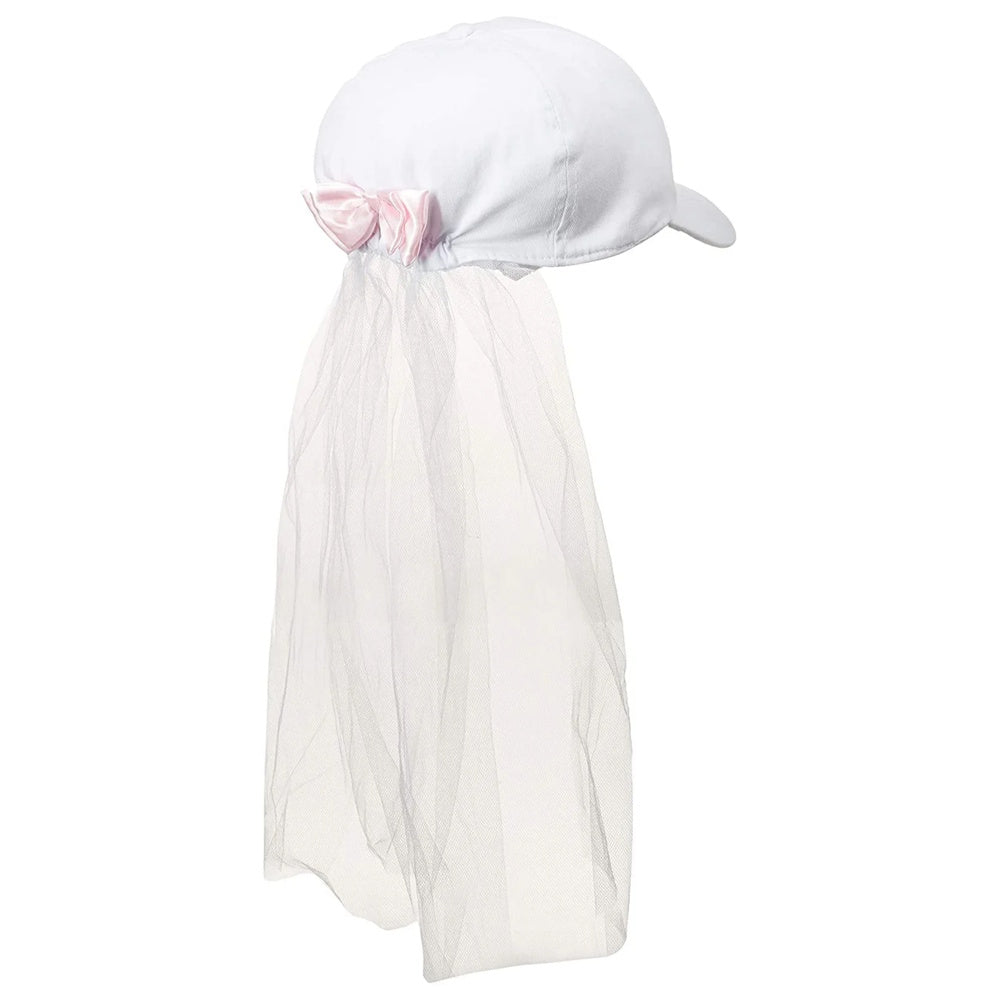 Bride Baseball Cap with Veil