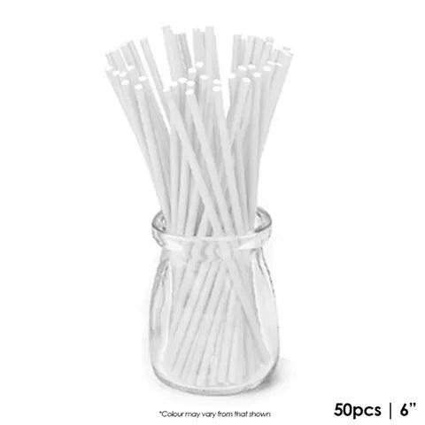 Cake Craft 6in Lollipop Sticks 50pk