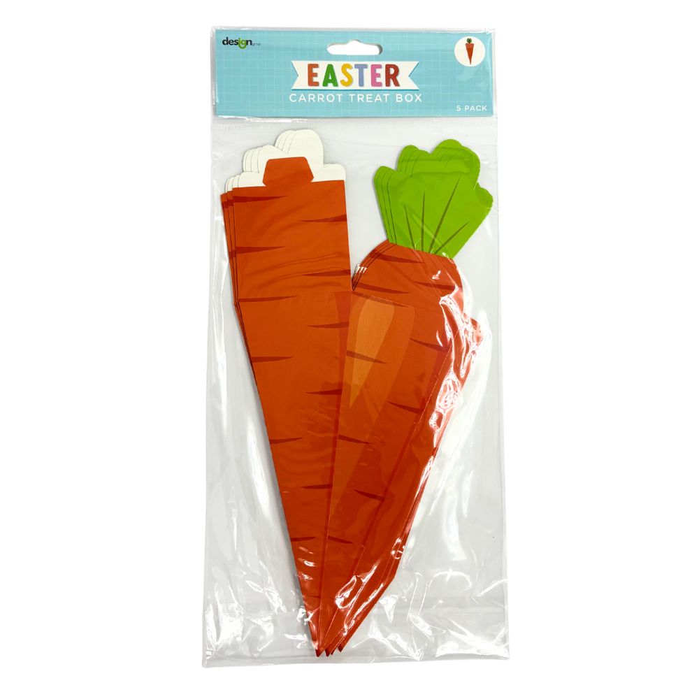 Carrot Shaped Treat Boxes 5pk