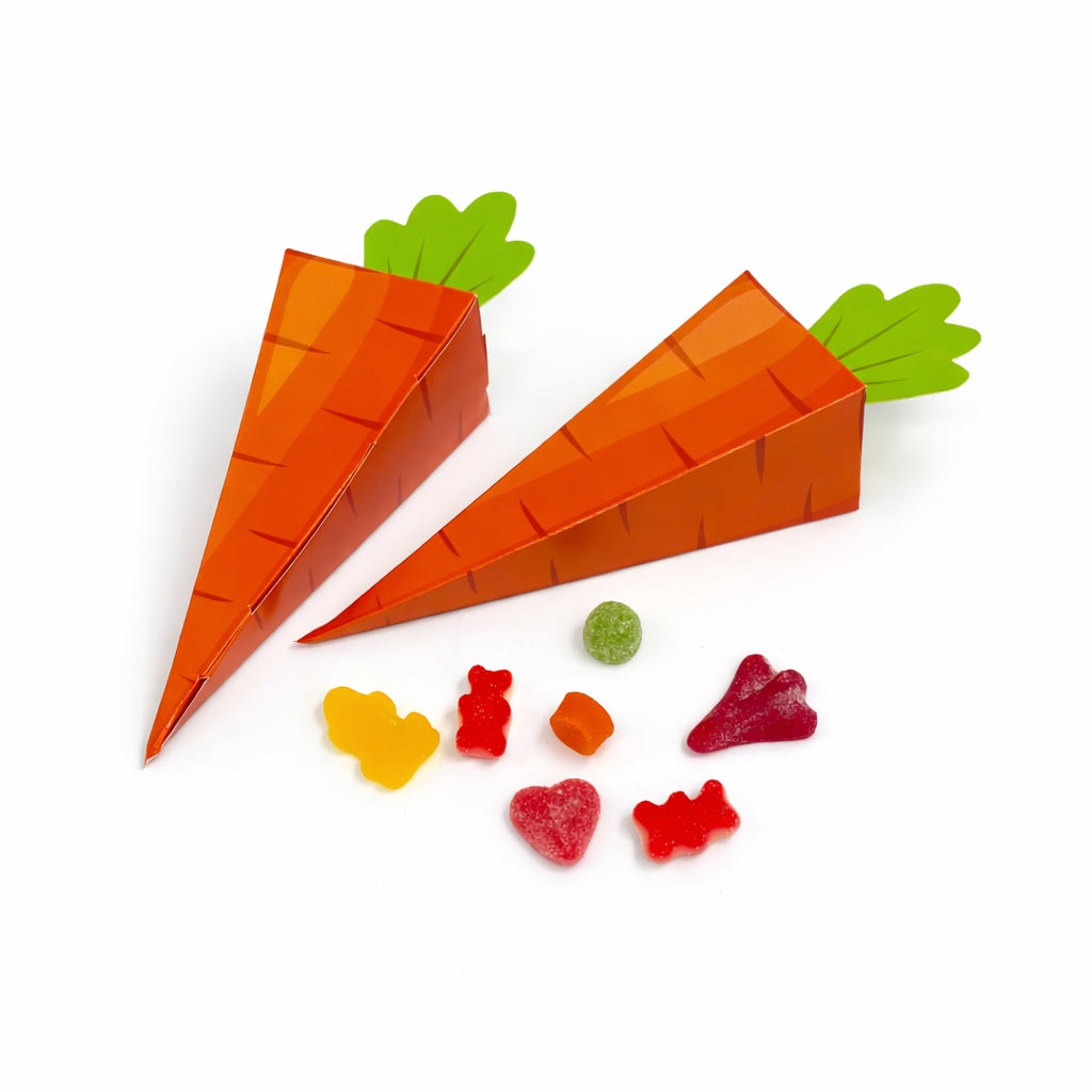 Carrot Shaped Treat Boxes 5pk