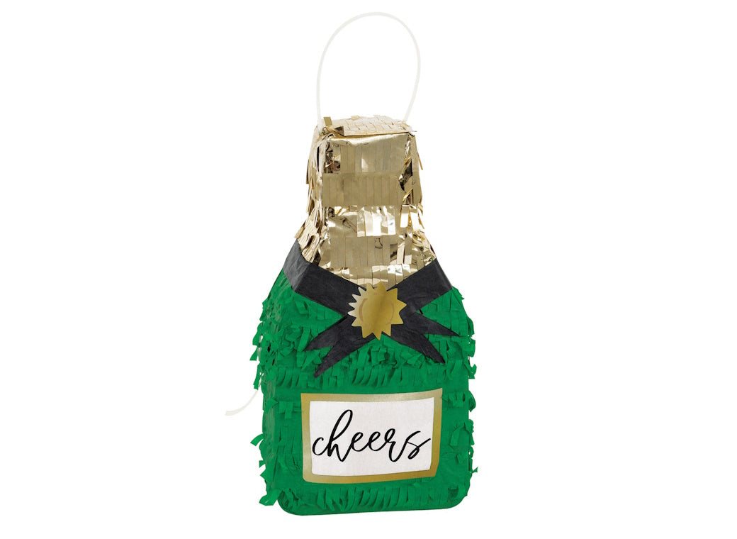 Champagne Bottle Mini Pinata Decoration