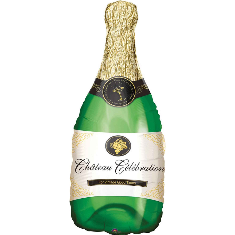 Champagne Bottle SuperShape Foil Balloon