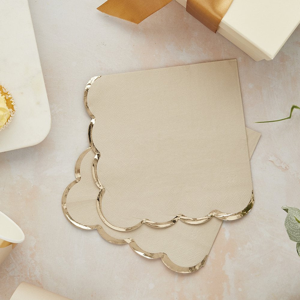 Champagne Lunch Napkins 16pk