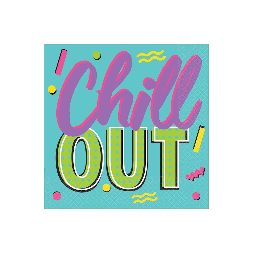 Awesome 80s Beverage Napkins 16pk