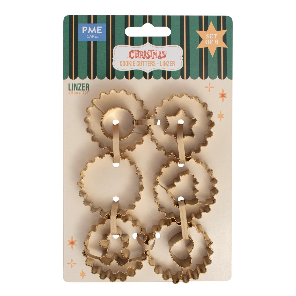 PME Christmas Linzer Cookie Cutters Set of 6
