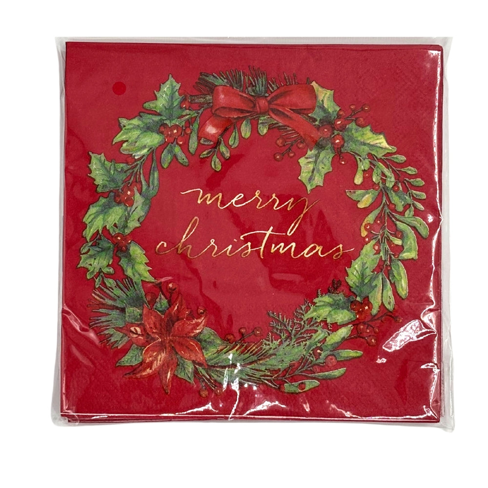 Christmas Napkins 20pk - Merry Christmas