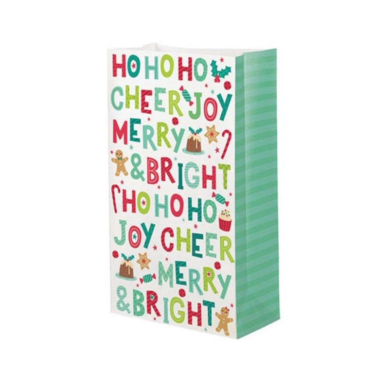 Christmas Paper Treat Bags 6pk