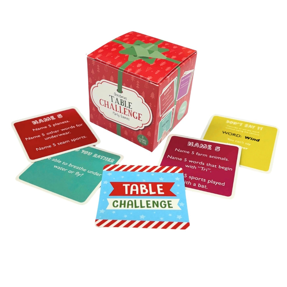 Christmas Table Challenge Games