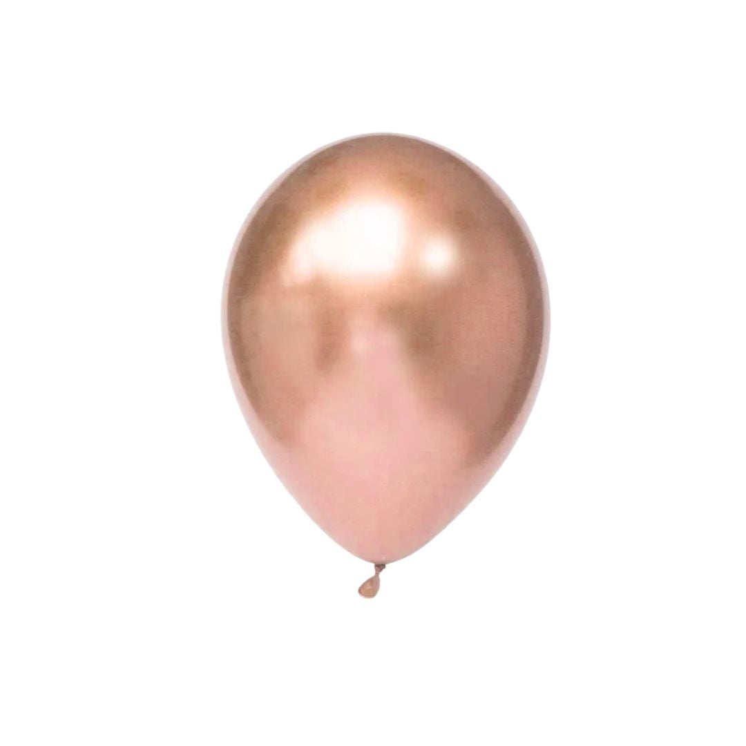 Chrome Balloon Rose Gold 7in