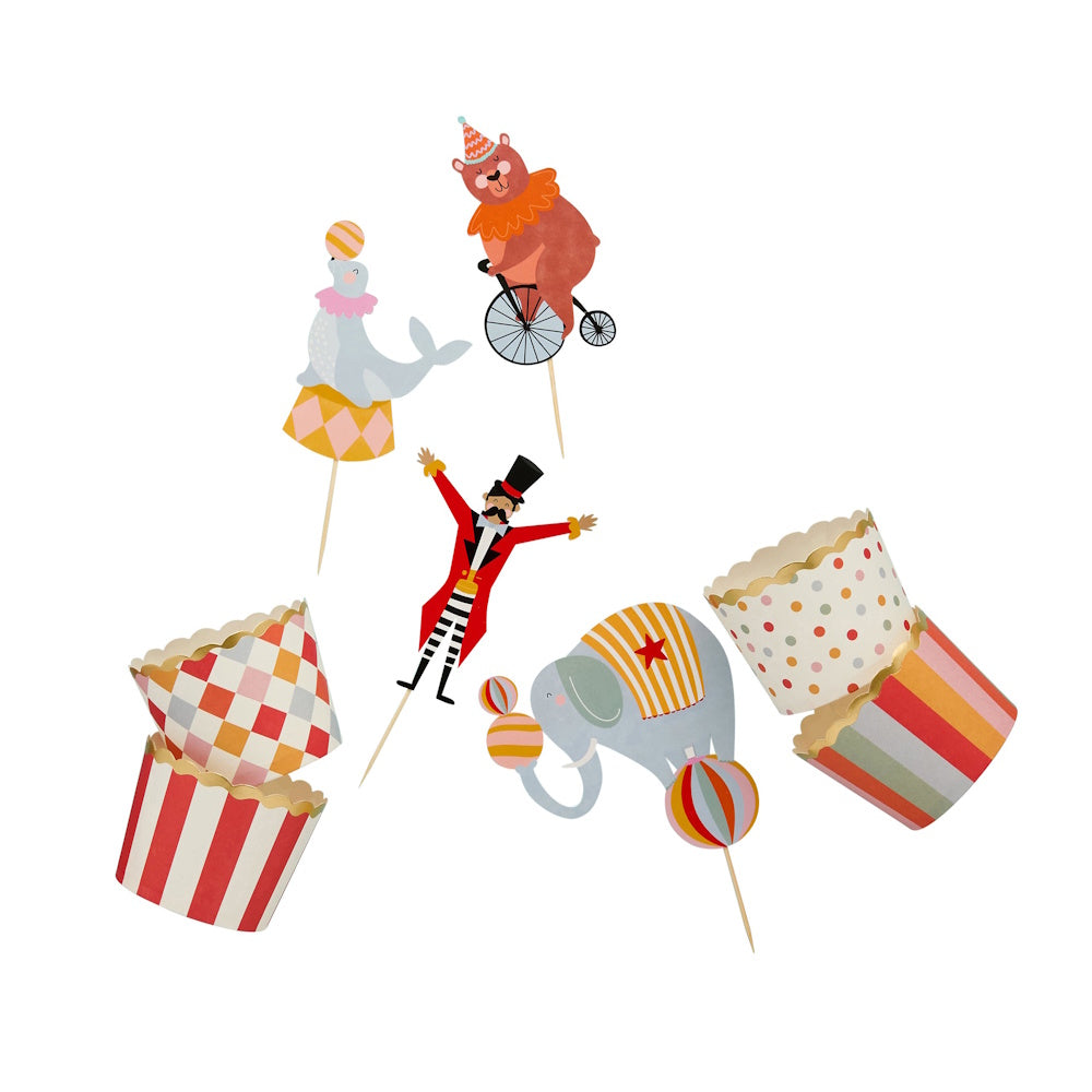 Circus Party Food Cups & Picks 12pk