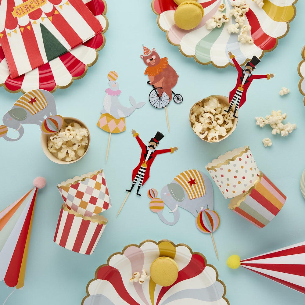 Circus Party Food Cups & Picks 12pk