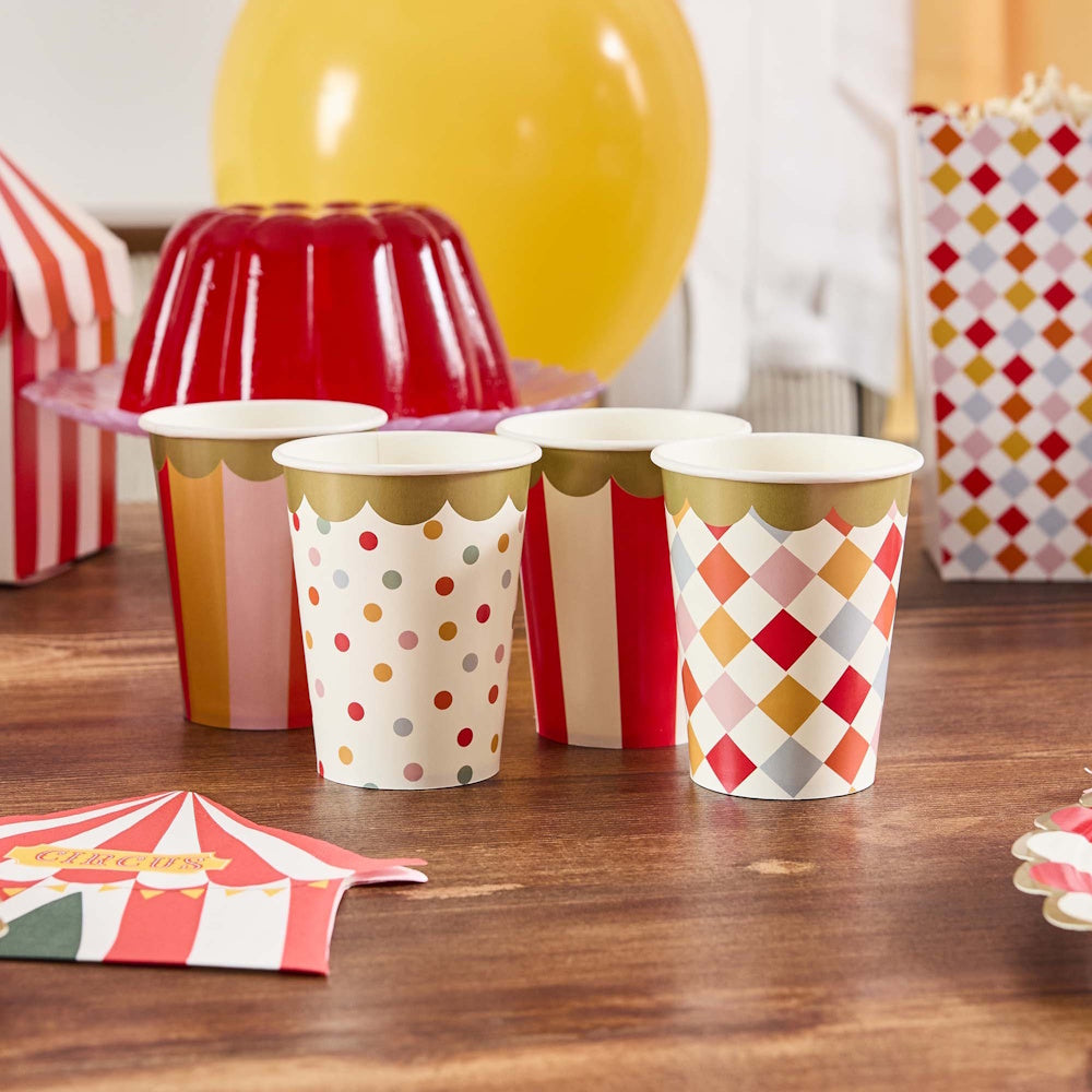 Circus Party Cups 8pk