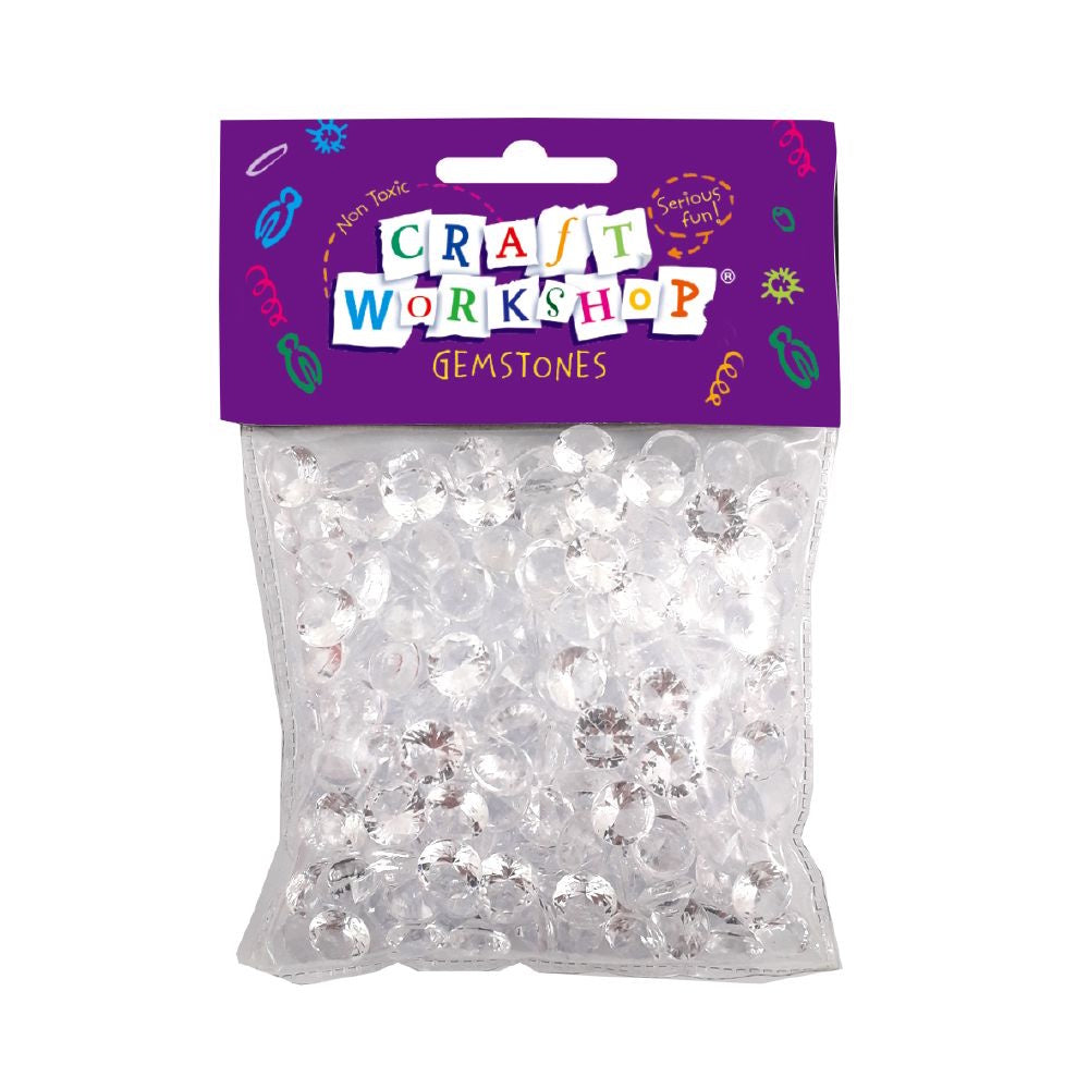 Acrylic Gemstone Scatters - Clear 10mm