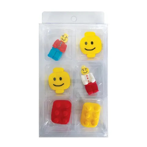 Sugar Icing Decorations 6pk - Lego
