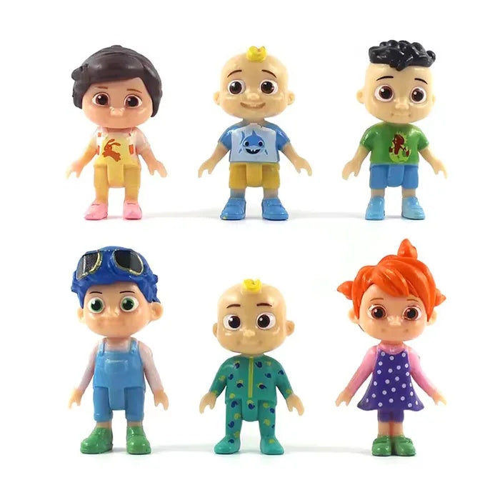 CoComelon Figurine Cake Toppers 6 Piece Set