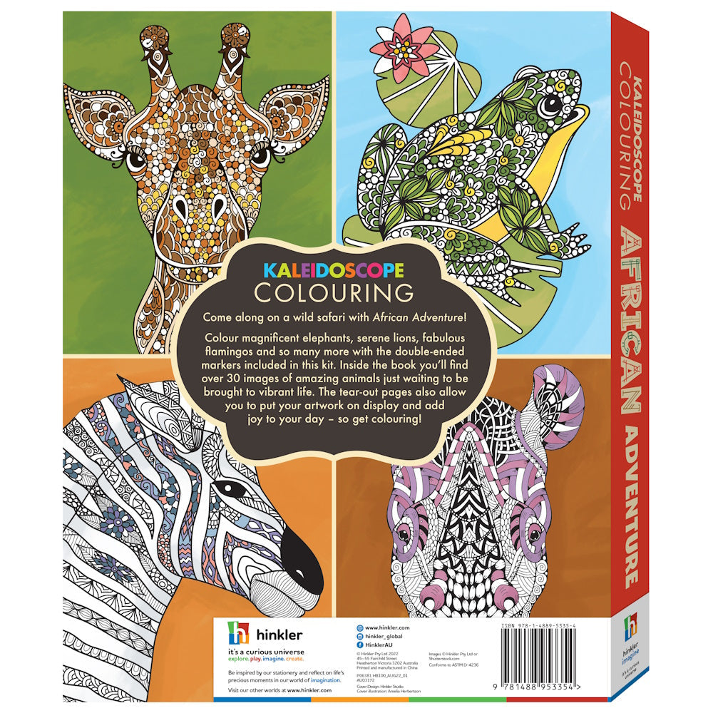Kaleidoscope Colouring Kit - African Adventure