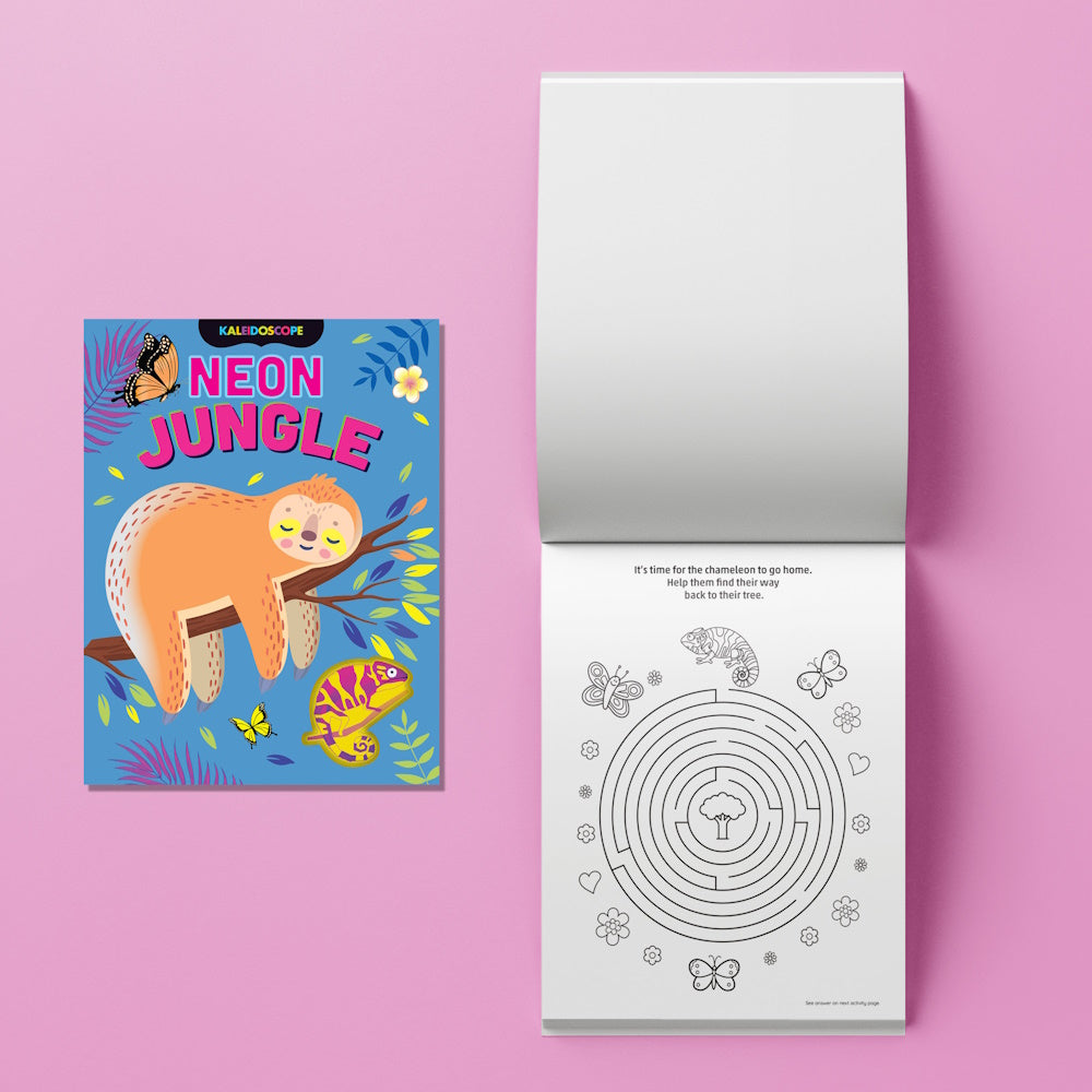 Kaleidoscope Colouring Kit - Neon Jungle