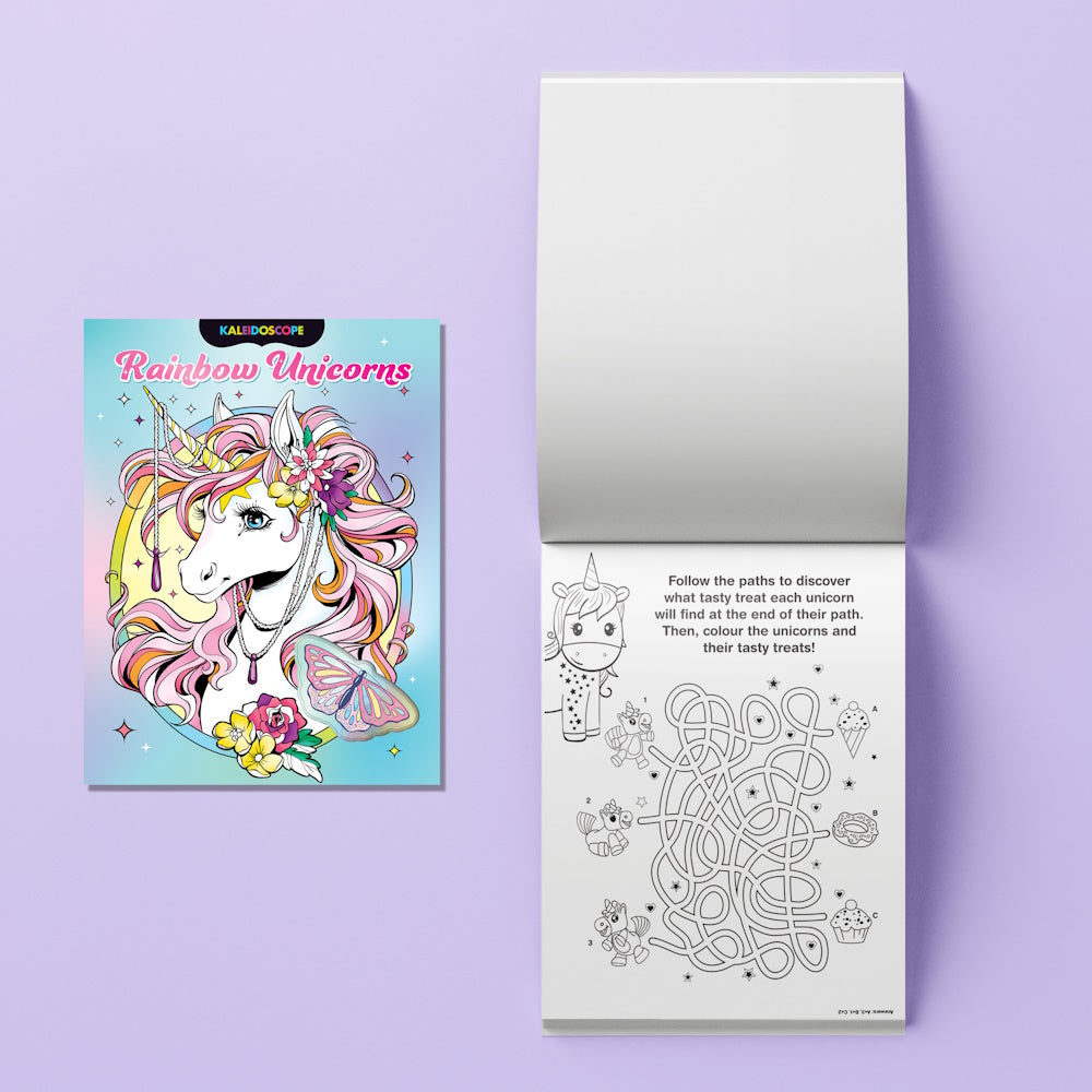 Kaleidoscope Colouring Kit - Rainbow Unicorns