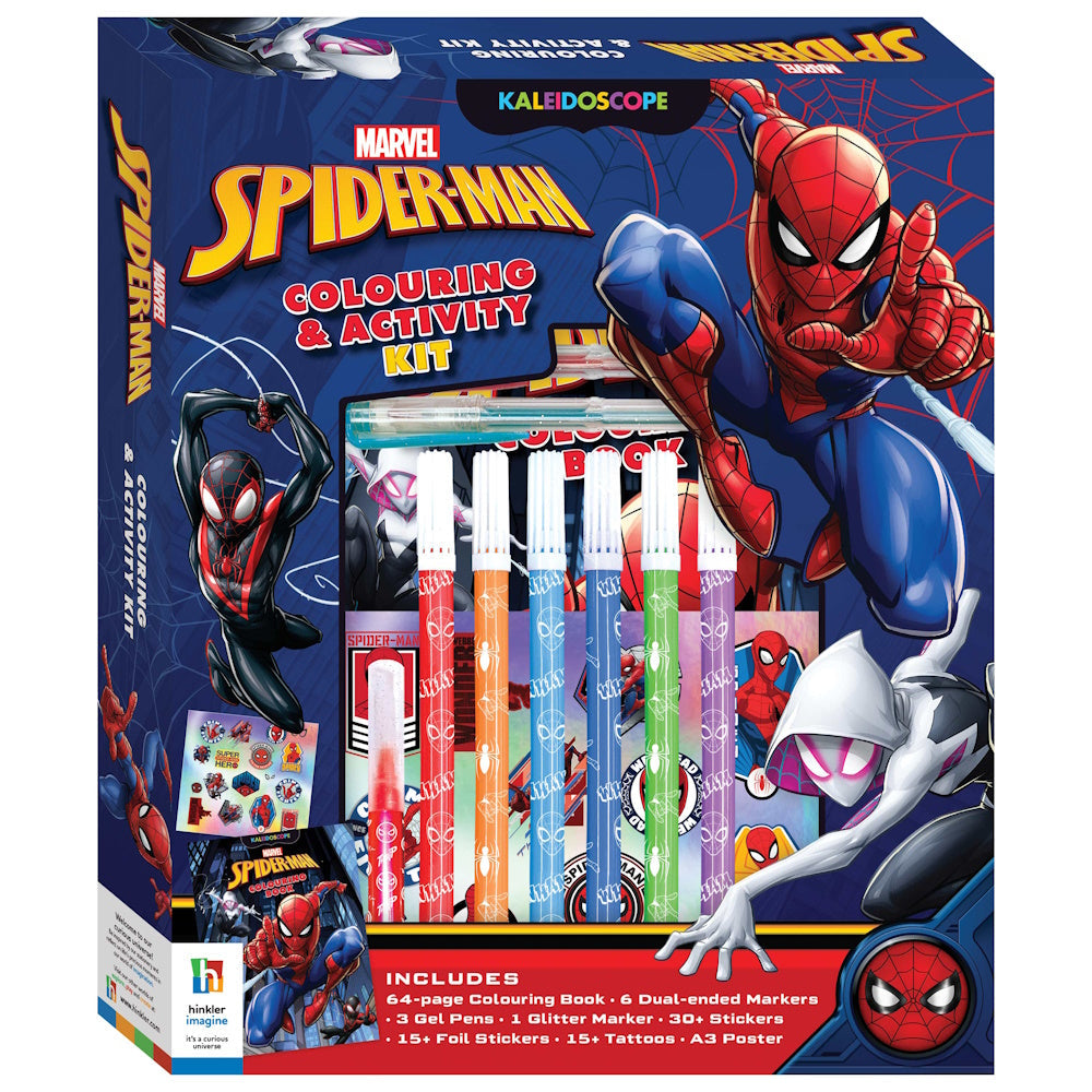 Kaleidoscope Colouring and Activity Kit - Spiderman